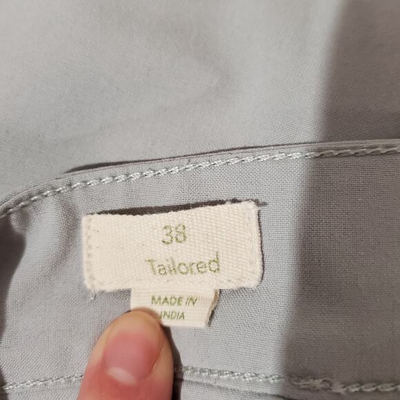 Tasc Performance Tailored Pants Mens Size 38 Gray Straight Leg Bamboo Blend - Picture 8 of 11